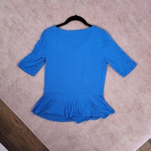 Liz Claiborne Peplum Top Size Small